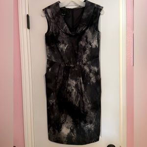 AB Studio grey print dress, size 2